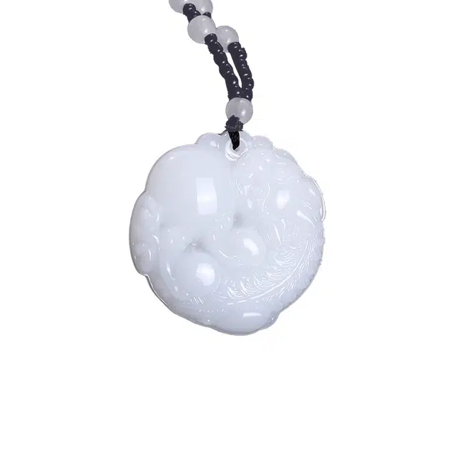 前方大荒野 抱球貔貅招财纳福国潮时尚小众设计新中式国风潮流吉祥如意日常百搭#好运 菩提根 项链 男女同款情侣款