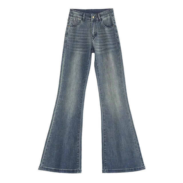 拾籍 微喇裤低腰流行舒适休闲牛仔裤 女款