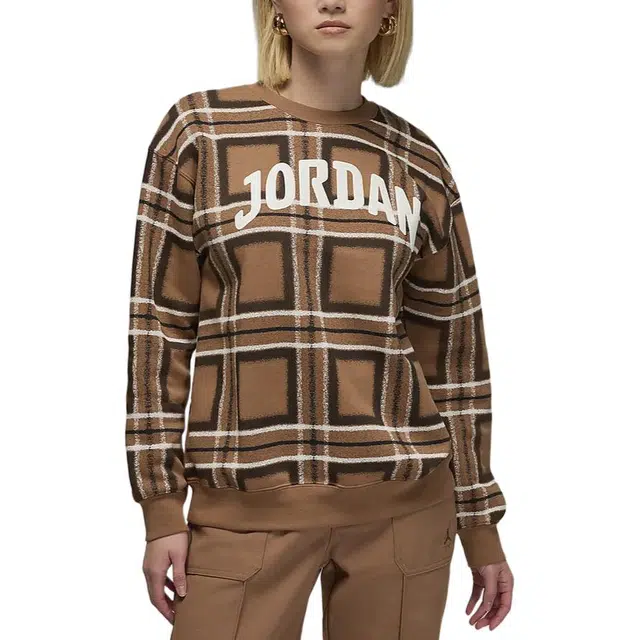Jordan Brooklyn Fleece Brown/White