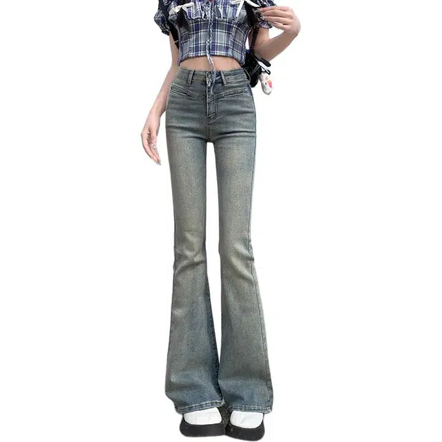 如续 百搭水洗修身简约舒适牛仔裤 女款