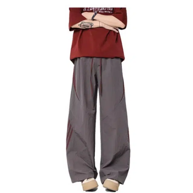 Muchengyangyi Striped Quick-Dry Pants