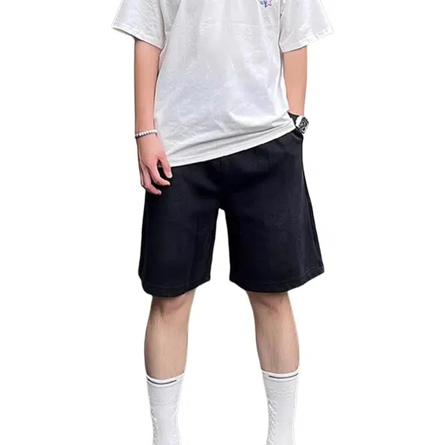 单爵 五分运动夏季潮牌重磅休闲短裤 男女同款