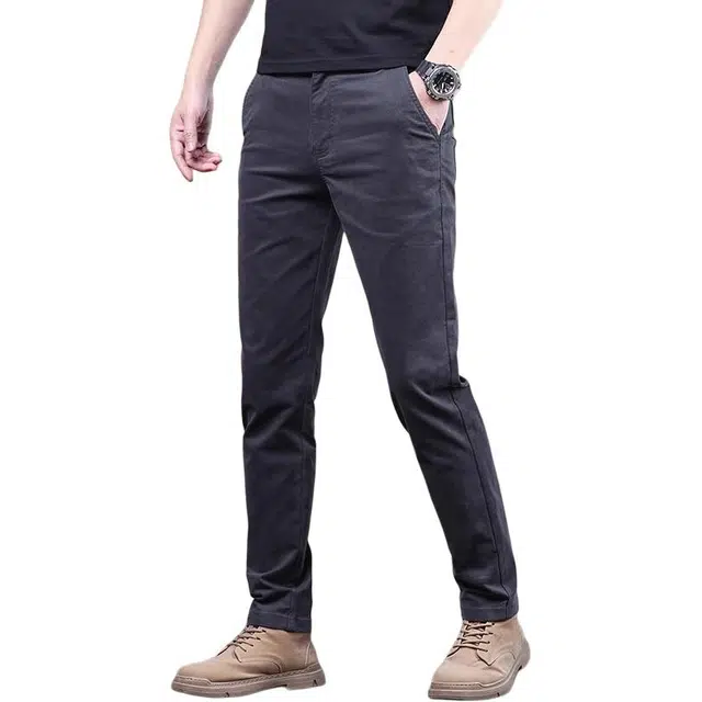 炳盛 薄款直筒裤弹力商务长裤休闲裤 男款