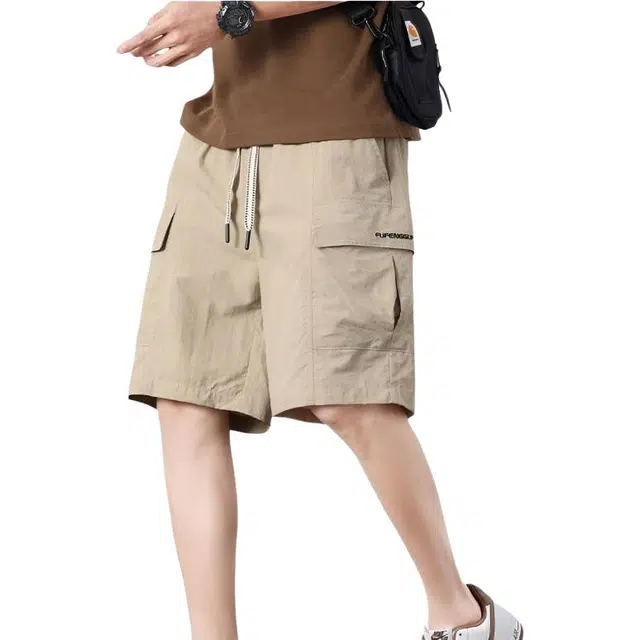 沐诚阳译 美式薄款工装速干五分裤休闲短裤 男款