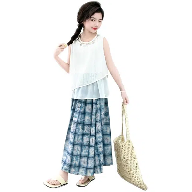 儿童款 木木兔裙装套装 时髦洋气夏季中大童女孩韩版女生波西米亚风两件套