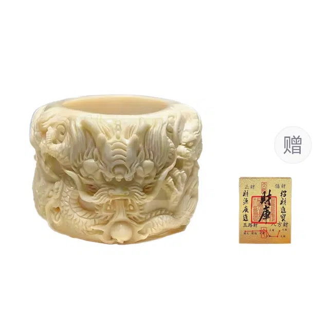 絮物 国潮新中式招财纳福诸事顺遂节节高升轻奢高级感复古风文艺风 象牙果 戒指 男女同款情侣款