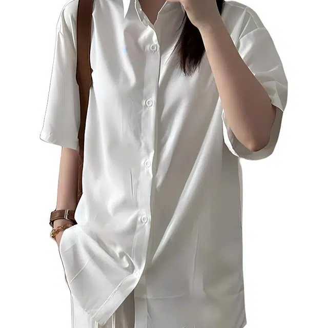 单爵 舒适百搭潮流短袖衬衫 男女同款