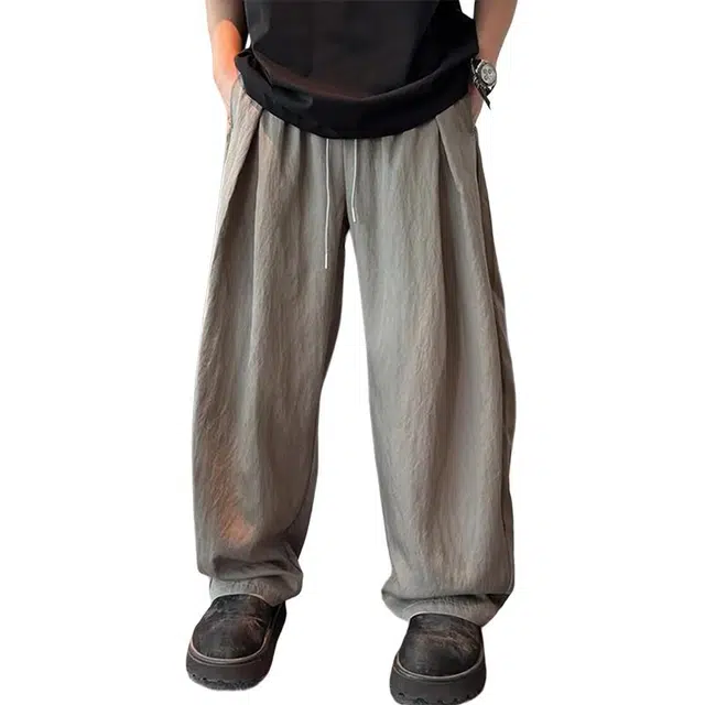 单爵 薄款速干弯刀垂坠感舒适休闲裤 男女同款