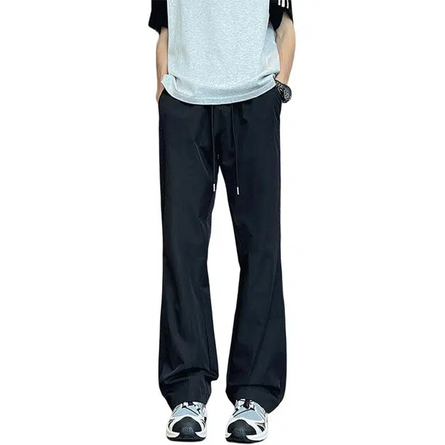 黑马漫画 美式斜切运动速干工装休闲裤 男女同款