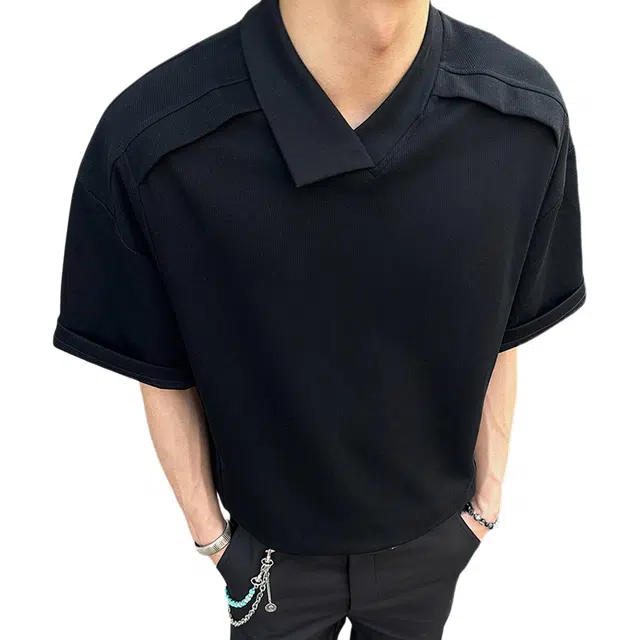 NEVER RULE insvintagecleanfitPolo