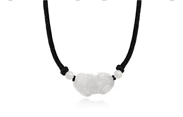 骊碧 新中式国风复古小众设计浪漫貔貅 玉髓 项链 男女同款情侣款