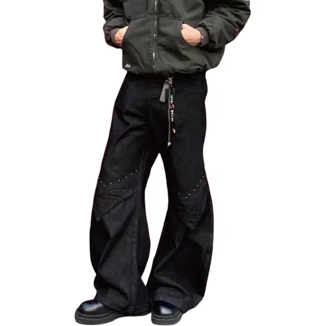 PANDA ADEVIL Black Jeans