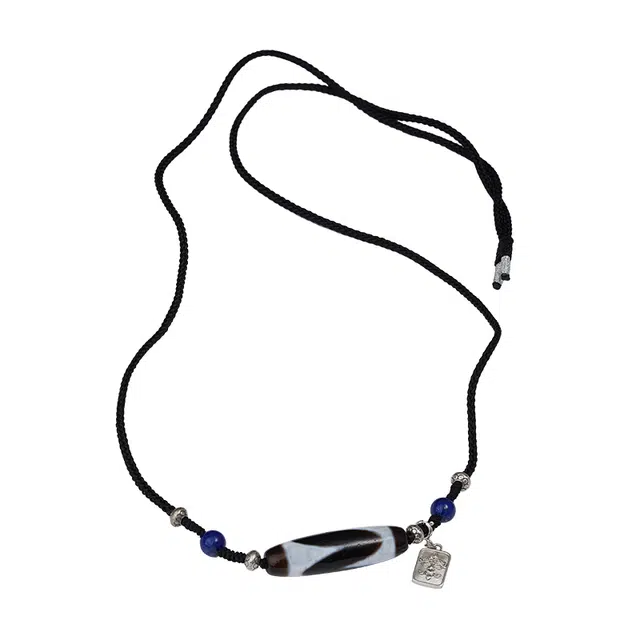 布达拉宫 虎牙天珠藏式转运珠#好运 玛瑙 项链 男女同款情侣款