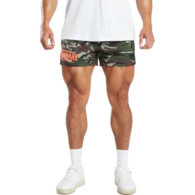 GYMSHARK LIFTING CLUB PRINTED MESH 5" SHORTS