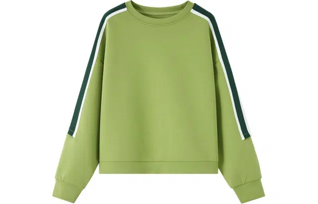 【dme】 套头圆领撞色宽松长袖卫衣 女款