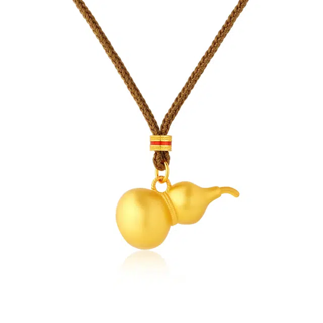 右手等待 国朝森系福禄平安纳福招财转运珠富贵吉祥好运连连简约大方素雅气质可调节手工编织绳 铜合金 项链 女款