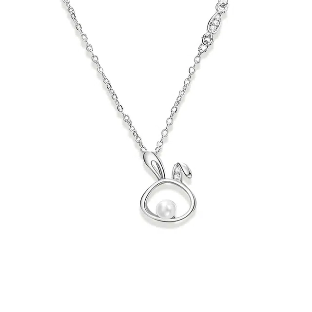 大唐国鼎 兔兔 时尚简约轻奢小众设计森系高级感 优雅甜美精致气质甜妹 可爱温柔浪漫百搭 好运 合金 项链 女款