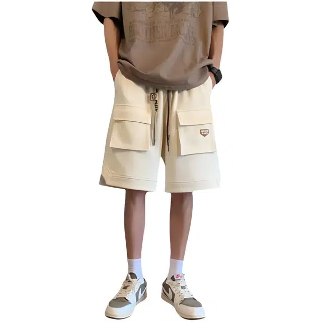 木木兔 美式男士短裤夏季潮流百搭男生裤子简约五分裤夏天工装裤 男款