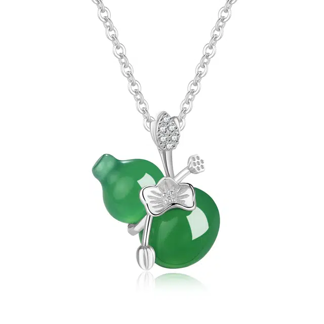 【细腻柔滑】 帝苏行 葫芦福韵 新中式国潮 吉祥如意平安顺遂 好运 简约小众设计 玉髓 项链 女款