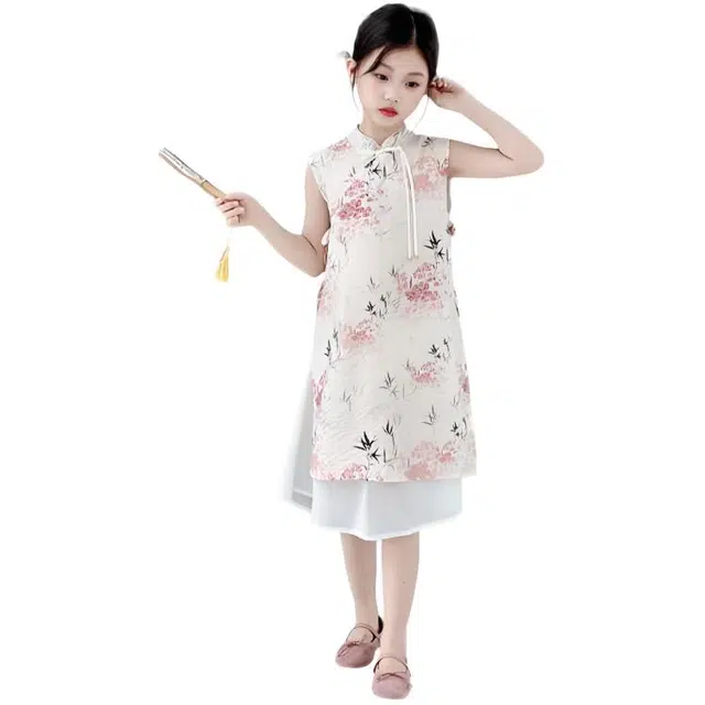 天才小熊汉服 时髦仙气舒适无袖 中小童