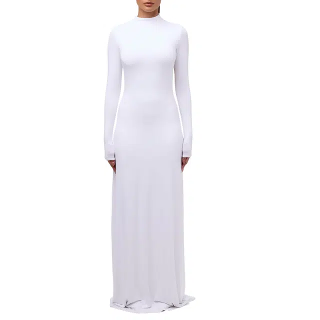 NAKED WARDROBE Open Back Maxi Dress Smooth