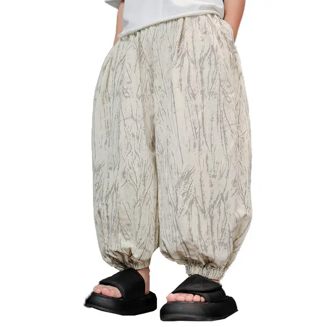 泰迪珍藏长裤 百搭宽松洋气舒适 米白色 儿童款