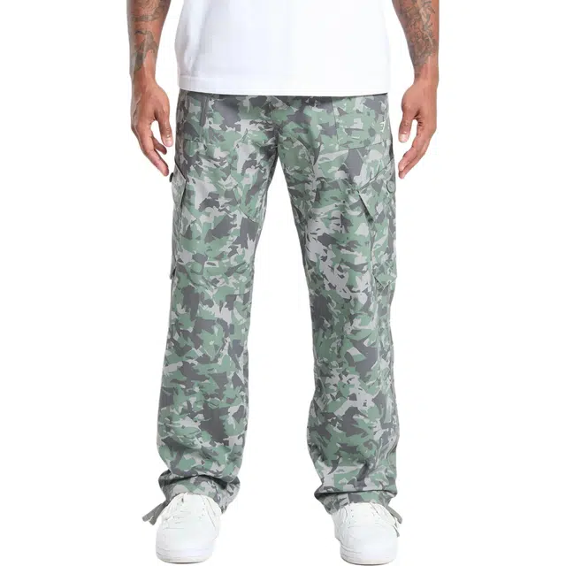 GYMSHARK Camo Print Woven Cargo