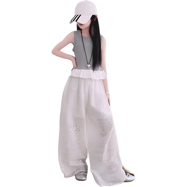 泰迪珍藏长裤 时尚舒适百搭潮流简约 白色 儿童款