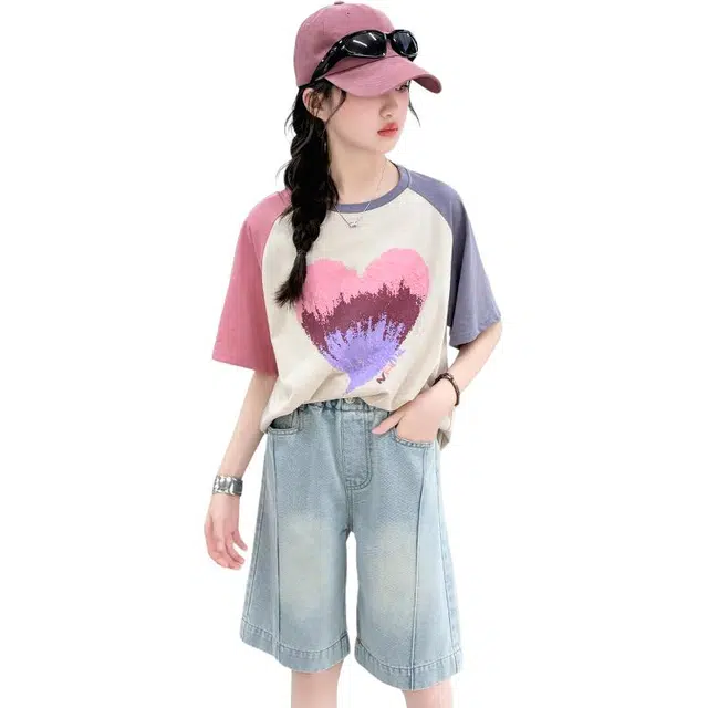 泰迪珍藏 舒适洋气百搭短裤 儿童款 浅蓝色