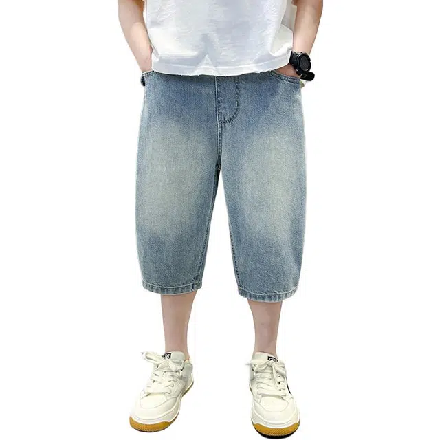 泰迪珍藏 亲肤透气舒适短裤 儿童款 蓝色