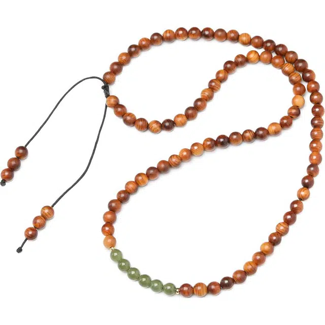 三檀小舍 国风国潮 复古设计脖挂叠戴 文玩佛念珠 太行高油高密 崖柏 项链 女款