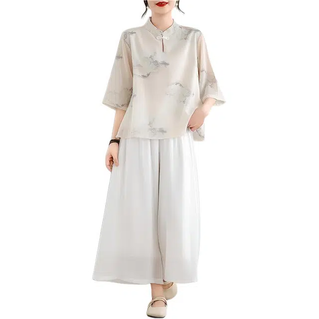 缪斯的诱惑 通勤简约舒适休闲裙装套装 女款