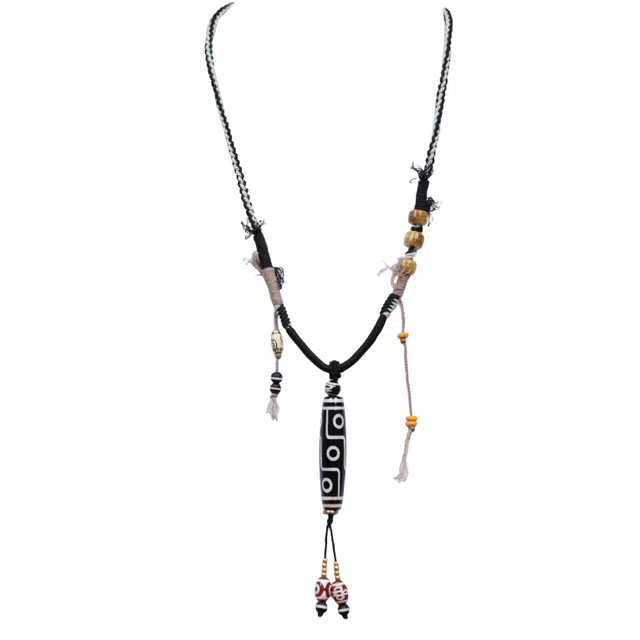 千玺世家 已开运 #好运藏式国潮复古风一线药师转运珠九眼天珠招财纳福 玛瑙 项链 男女同款情侣款