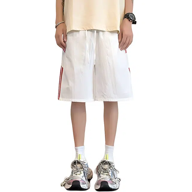 单爵 三条杠速干伞兵裤子夏季薄款休闲短裤 男女同款