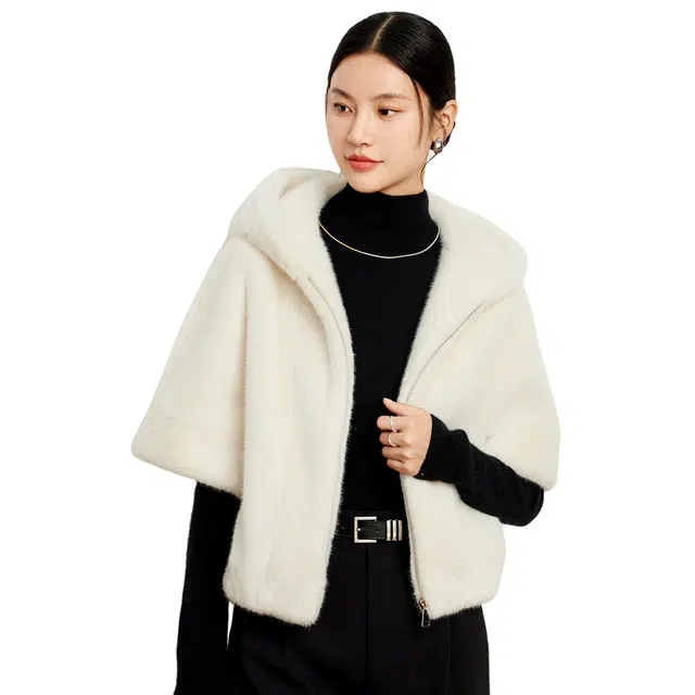 富铤 纯色时尚休闲日常百搭舒适简约皮草 男款