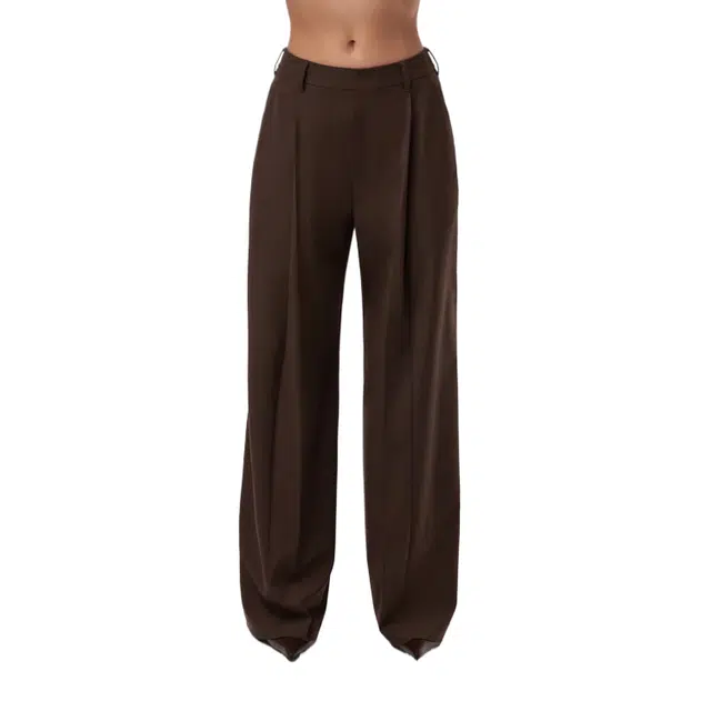 NAKED WARDROBE Pleated Suited Wide Leg Pants Suiting