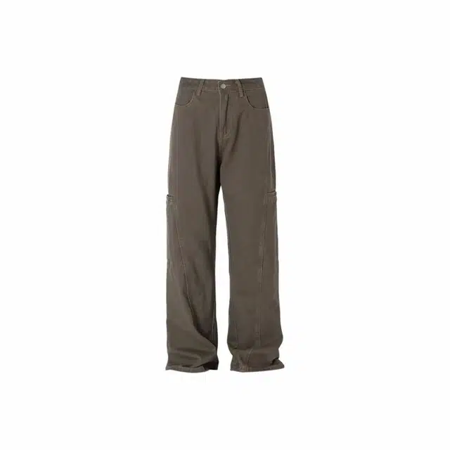 拾个壹先生 美式水洗复古宽松直筒设计感美拉德休闲裤 男女同款