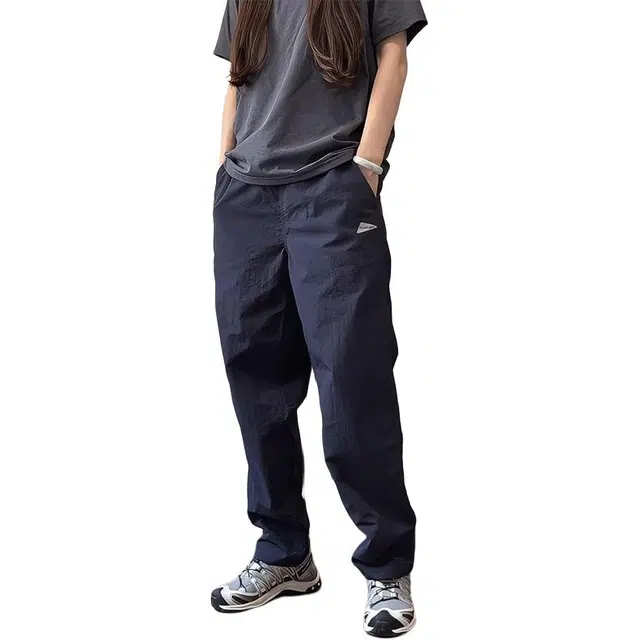 单爵 美式复古潮流潮牌简约时尚日常舒适薄款户外休闲裤 男女同款