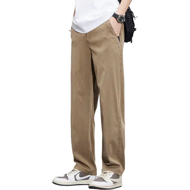 瑞梵帝斯 直筒户外薄款百搭弹力口袋痞帅宽松水洗舒适亲肤阔腿牛仔裤 男款