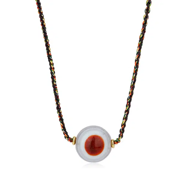 佐卡伊 羊板眼天珠 玛瑙 项链 男女同款情侣款