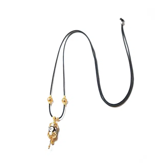 【招财进宝运气好】 玉临门 平安喜乐 藏式民族风天珠复古时尚吊坠 轻奢高级感#好运  玛瑙 项链 男女同款情侣款