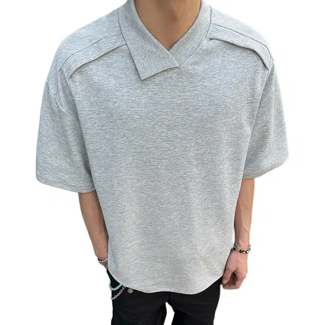 NEVER RULE insvintagecleanfitPolo