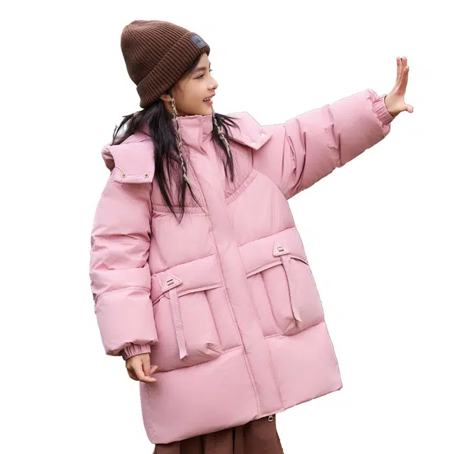 雅鹿 舒适洋气宽松纯色保暖百搭羽绒服 青少年