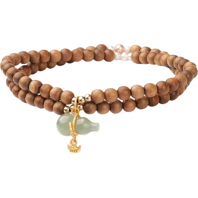 三檀小舍 【福禄】香韵醇厚老料檀香国风新中式复古风转运 小众简约高级轻奢礼盒#好运 檀木 手串 男女同款情侣款