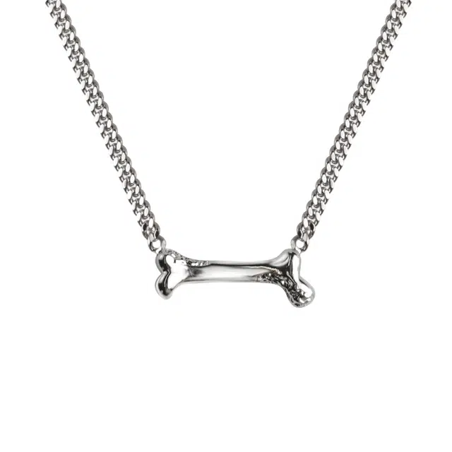 芊淑歆 个性潮流设计时尚小众高质感简约中性风精致优雅气质高级感独特 钛钢 项链 男女同款情侣款