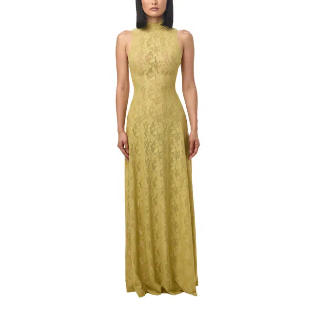 NAKED WARDROBE Sleeveless Maxi Dress Stretch Lace