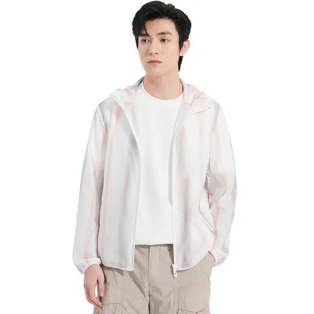 利郎 时尚都市潮流条纹连帽休闲百搭轻薄夹克外套 男款