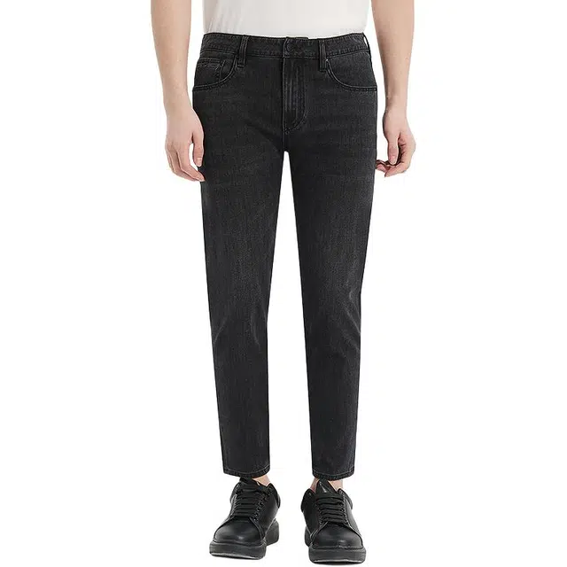 利郎 春季九分男士修身低腰牛仔裤 男款