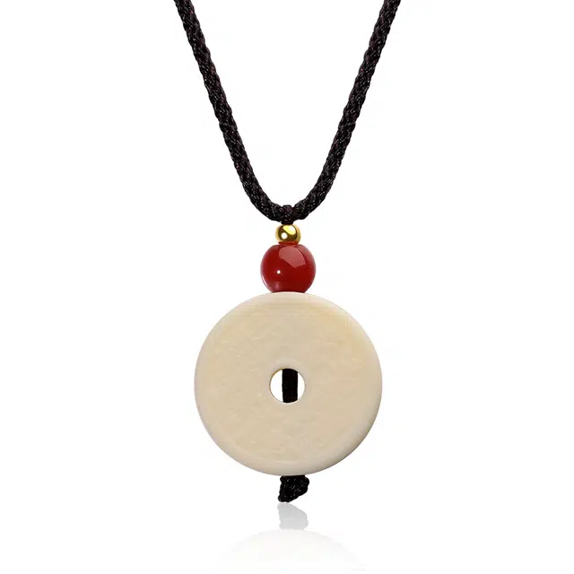 【山鬼花钱】 周帝王 新中式国潮风平安喜乐诸事顺利前程似锦小众轻奢纳福转运百搭好运必备礼盒款 象牙果 项链 男女同款情侣款