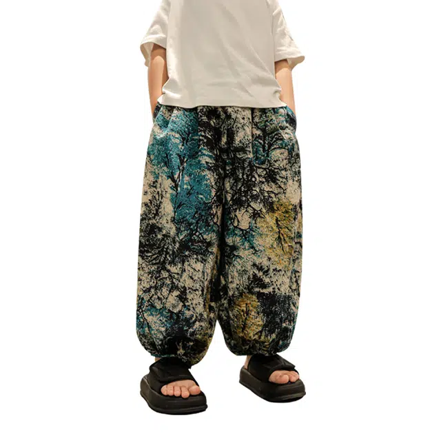 泰迪珍藏长裤 舒适透气简约时髦 图片色 儿童款